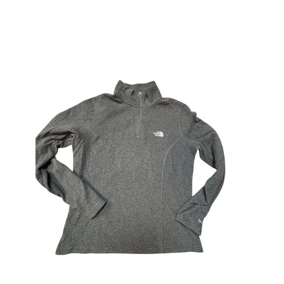 The North Face Womens Grey 1/4 Zip Fleece Pullover M/M - Picture 2 of 7